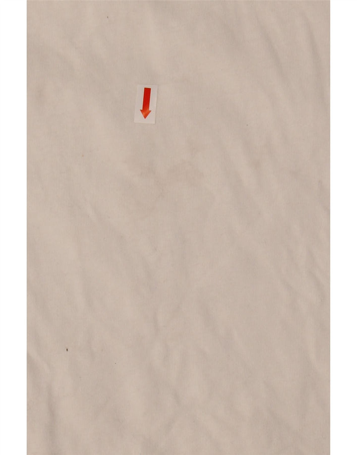 LEVI'S Dame Grafisk T-Shirt Top UK 20 2XL Hvid