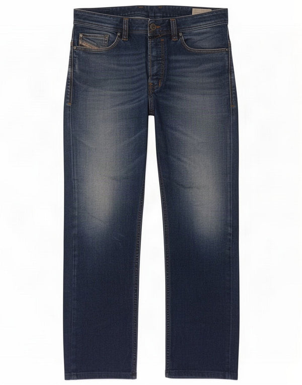 Diesel Herre Safado Straight Jeans W30 L29 Navy Blue Cotton