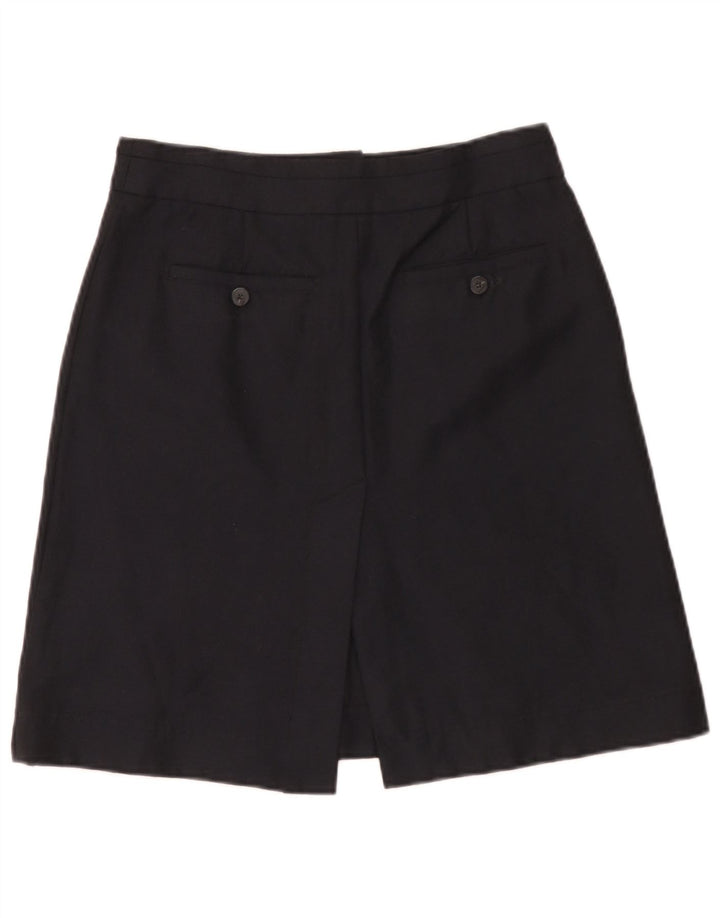 Mauro Grifoni Dame Mini Nederdel IT 44 Medium W30 Marineblå Uld