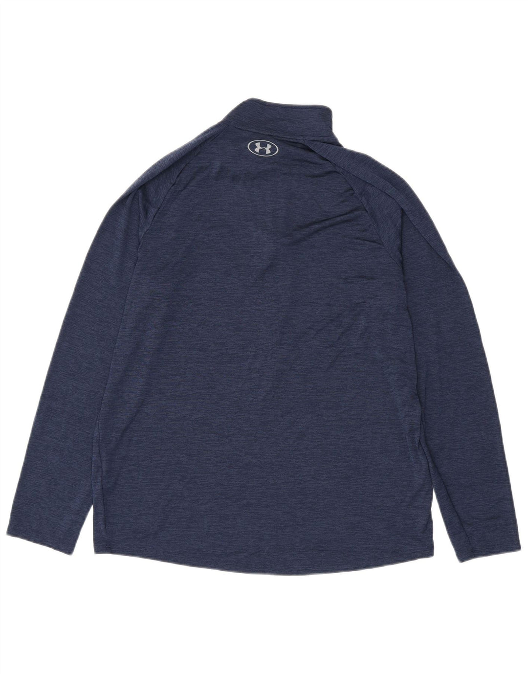 Under Armour Herre Heat Gear Zip Neck Pullover Træningsdragt Top Large Navy Blue