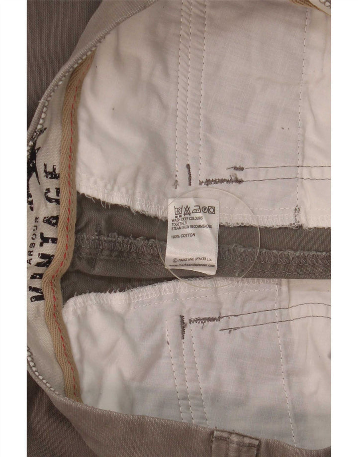 Marks & Spencer Herre vintage bermudashorts W32 mellemgrå bomuld