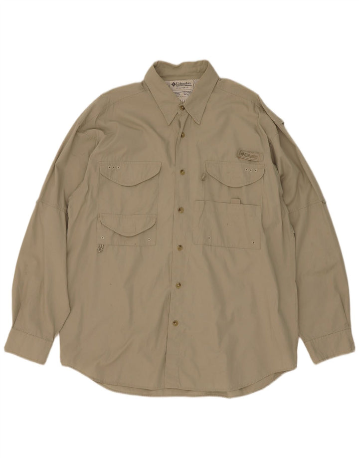 Columbia Herreskjorte Medium Khaki Bomuld