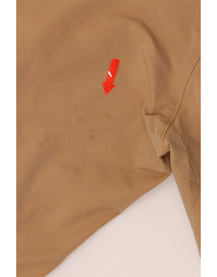 J. CREW Mens Flex Slim Chino Trousers W32 L30 Brown Polyester Vintage J. Crew and Second-Hand J. Crew from Messina Hembry 
