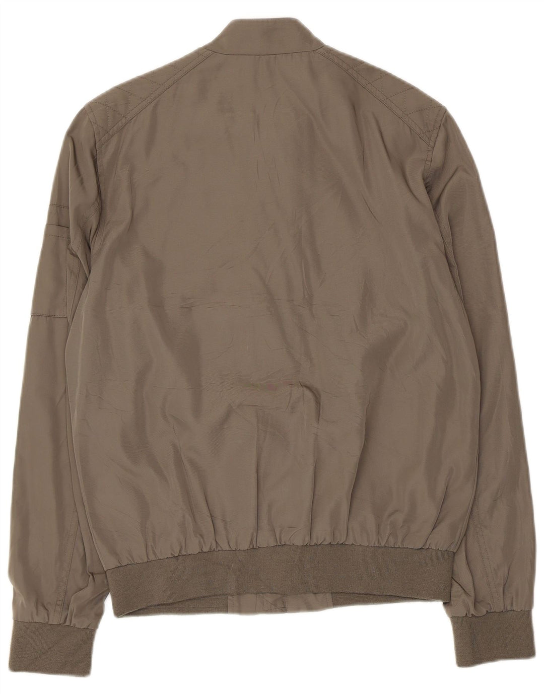 Fred Mello Herre Bomber Jacket UK 38 Medium Grå Polyamid