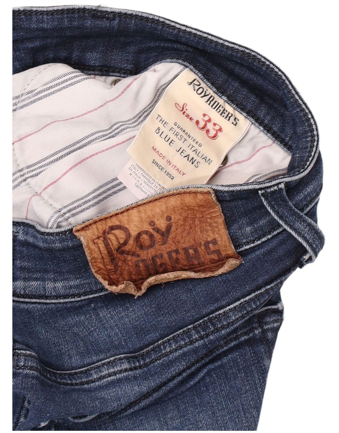 Roy Rogers Herre Slim Jeans W33 L28 Marineblå Bomuld