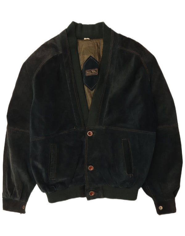 Lavorazione Artigiana Herre ruskindsjakke UK 42 XL Khaki Læder