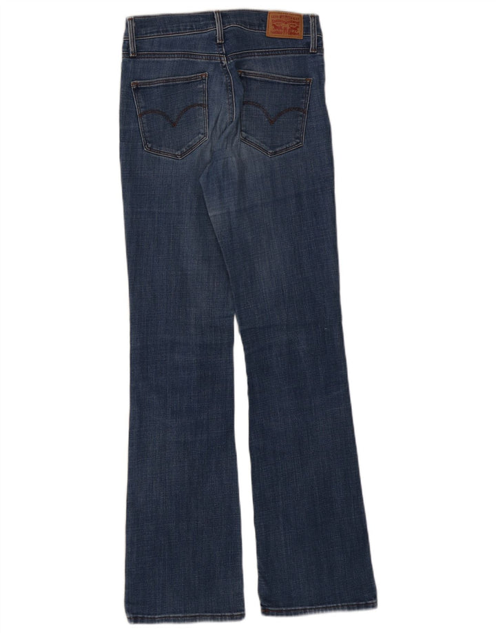 LEVI'S Dame Slankende Bootcut Jeans W26 L32 Blå Bomuld