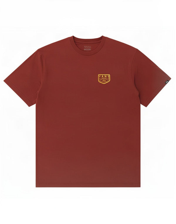 Vans Herre Classic Fit Grafisk T-Shirt Top Stor Bourgogne Bomuld