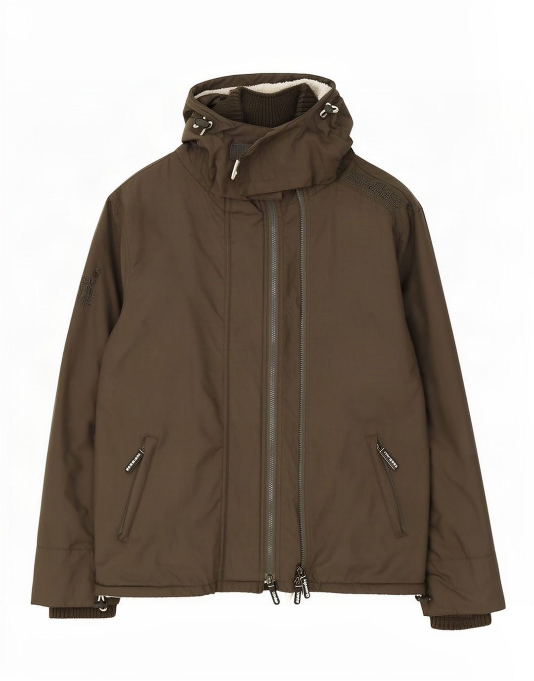 Superdry Windcheater hættejakke til mænd UK 40 Stor Khaki