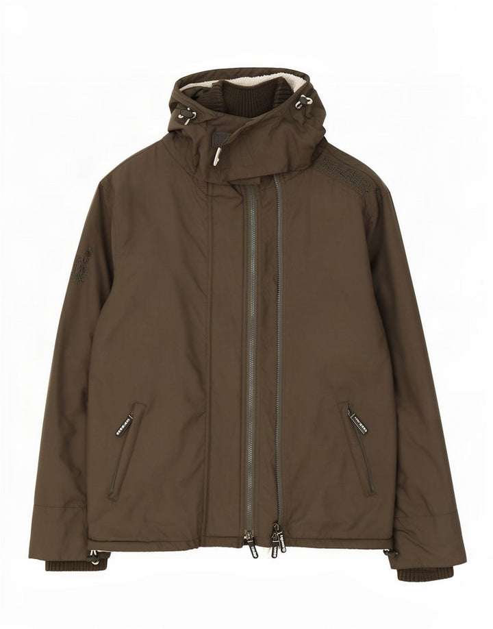 Superdry Windcheater hættejakke til mænd UK 40 Stor Khaki