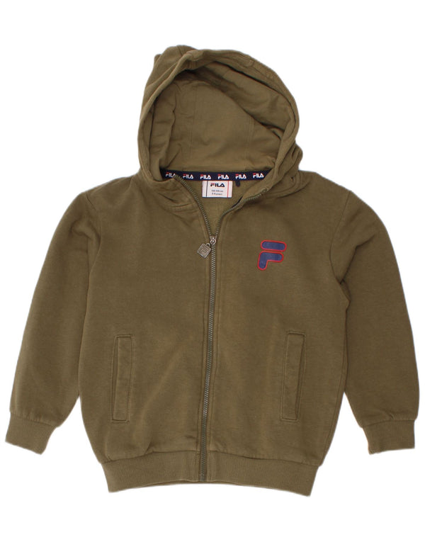 Fila Boys Hættetrøje med lynlås 5-6 år Khaki