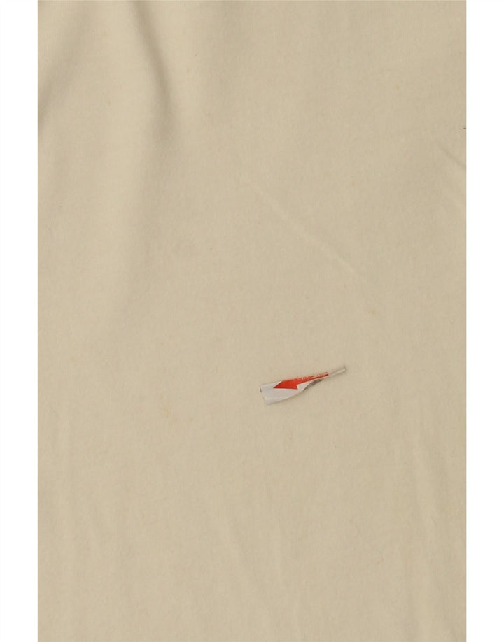 BACI & ABBRACCI Herre grafisk poloshirt XL Off White Colourblock