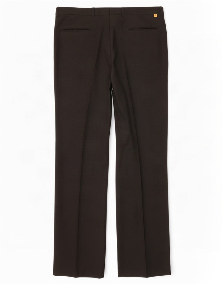 Farah Straight Casual Bukser til mænd W38 L33 Sort Polyester