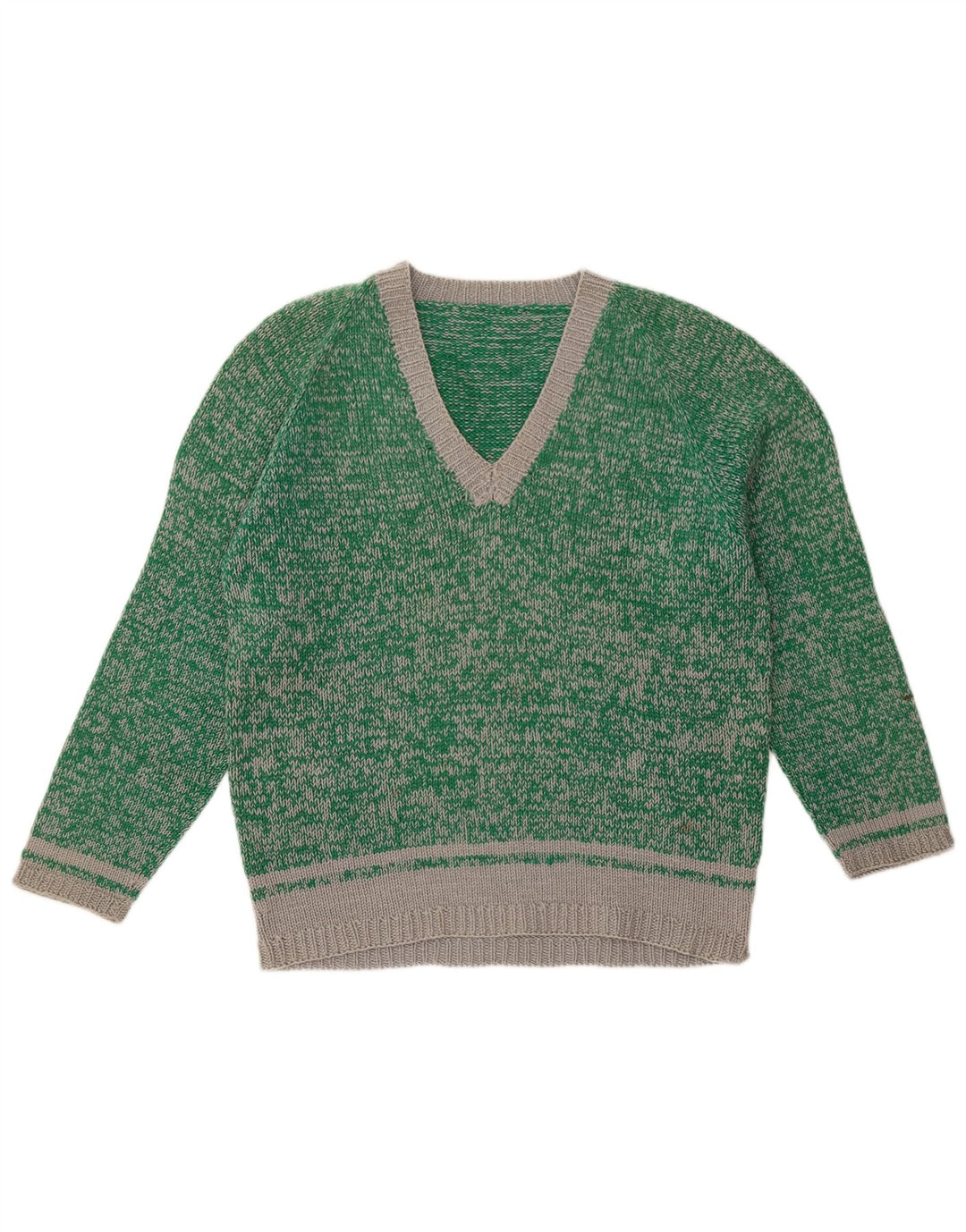 Vintage Dame UK 18 XL Grøn Flecked
