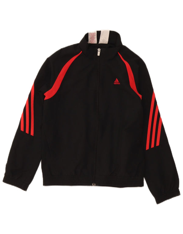 Adidas drenge grafisk træningsdragt topjakke 9-10 år Sort Colourblock