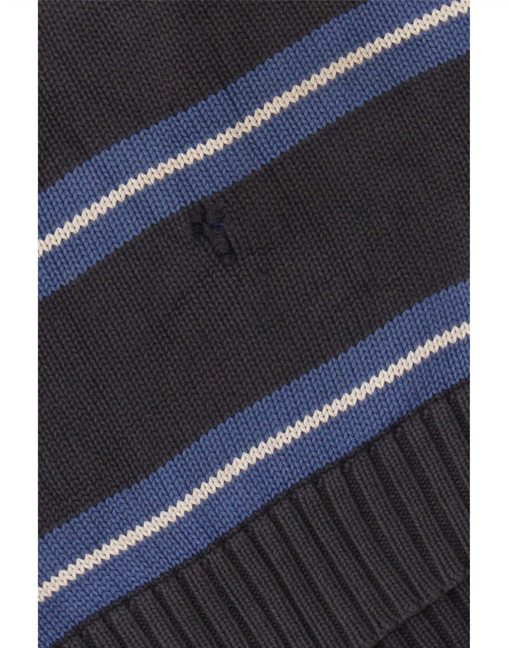 Zara Herre V-hals sweater Stor Grå Stribet