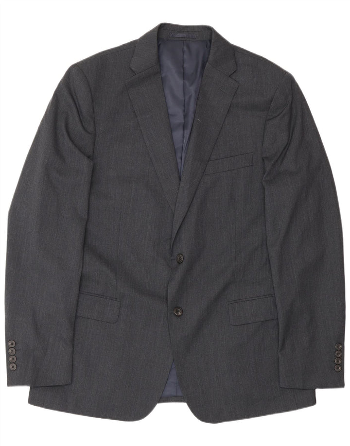 John Lewis Herre 2-knaps blazerjakke UK 44 2XL Grå Polyester