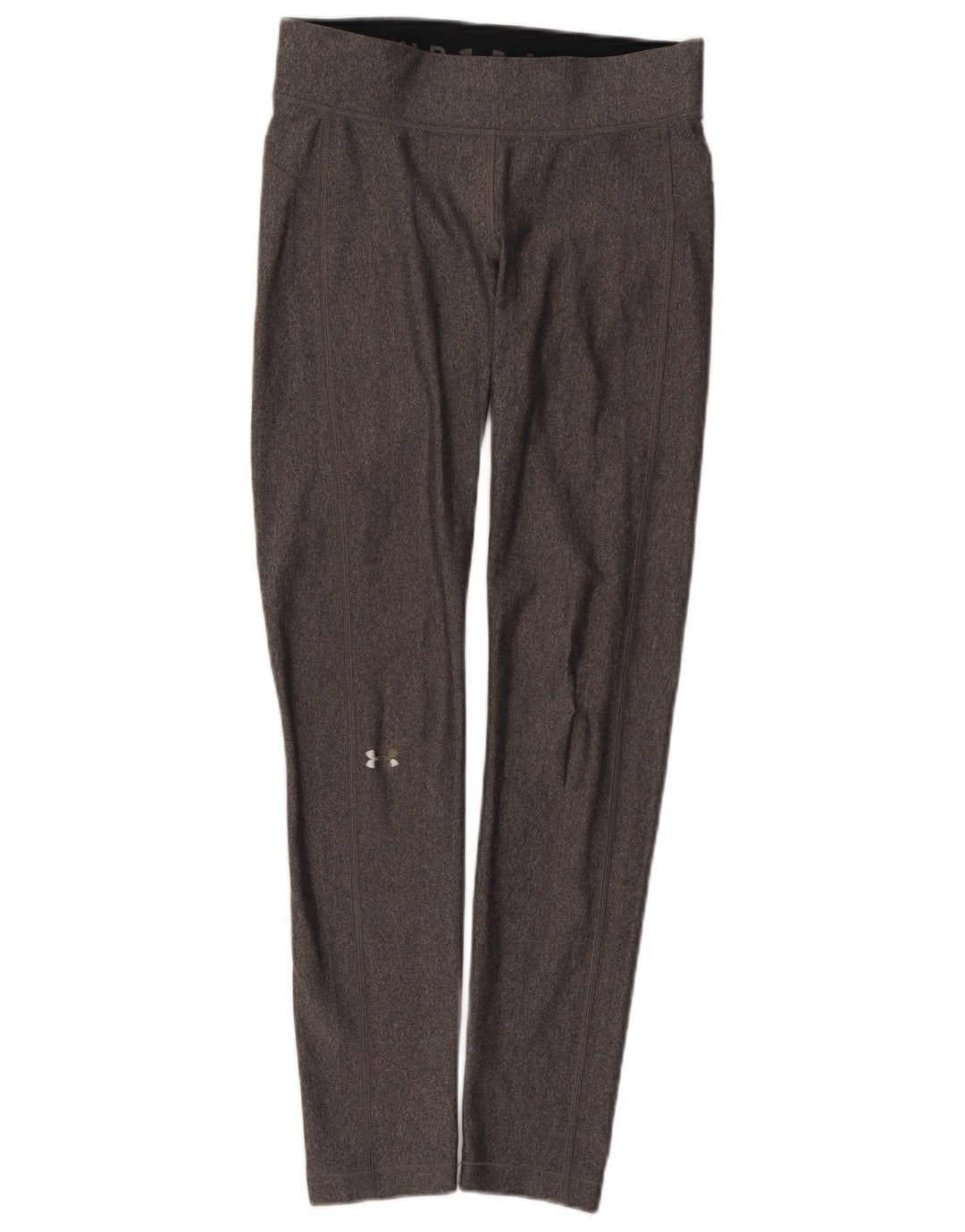 Under Armour Womens Heat Gear Leggings UK 12 Medium Grey Flecked
