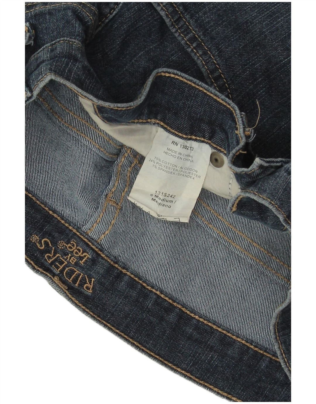 LEE Womens Riders Capri Jeans US 8 Medium W30 L18 Blå Bomuld