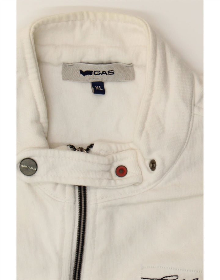 GAS Womens Military Jacket XL White Cotton Vintage Gas and Second-Hand Gas from Messina Hembry 