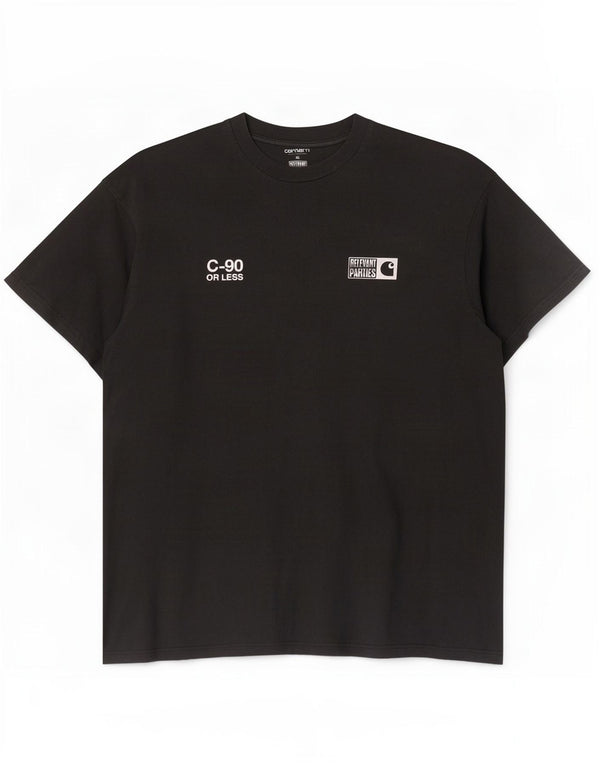 Carhartt Herre Grafisk T-Shirt Top XL Sort Bomuld