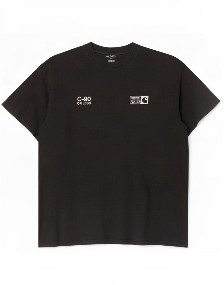 Carhartt Herre Grafisk T-Shirt Top XL Sort Bomuld