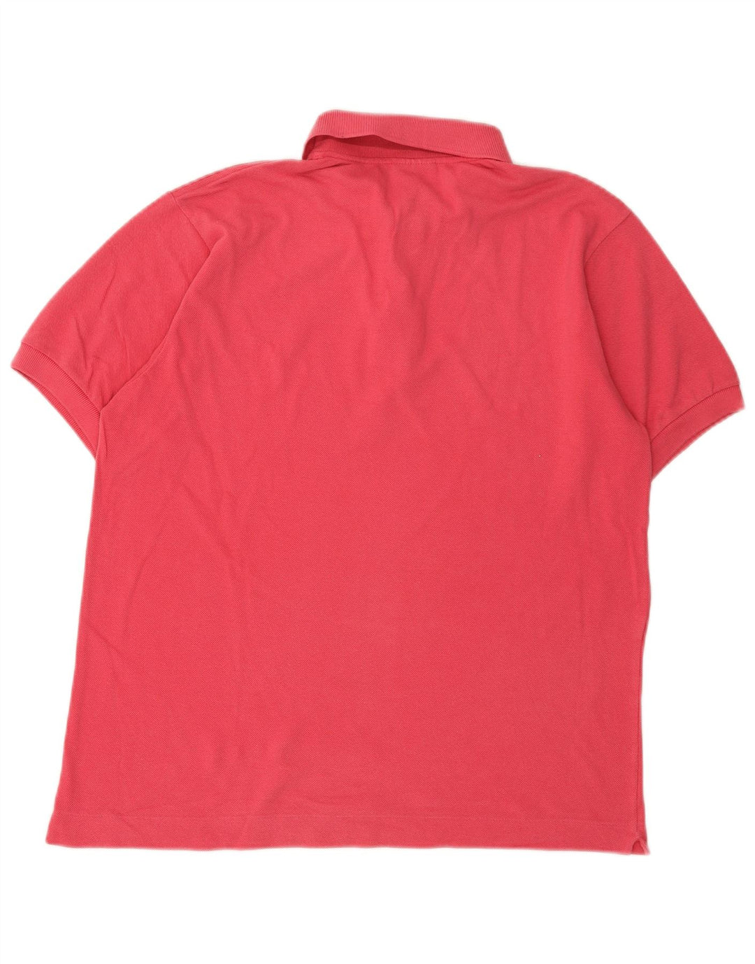 LACOSTE Mens Polo Shirt Size 4 Medium Pink Cotton