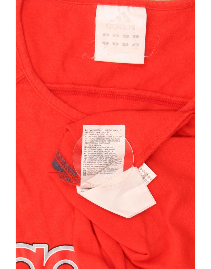 ADIDAS Herre grafisk vest Top Medium Rød Colourblock Bomuld