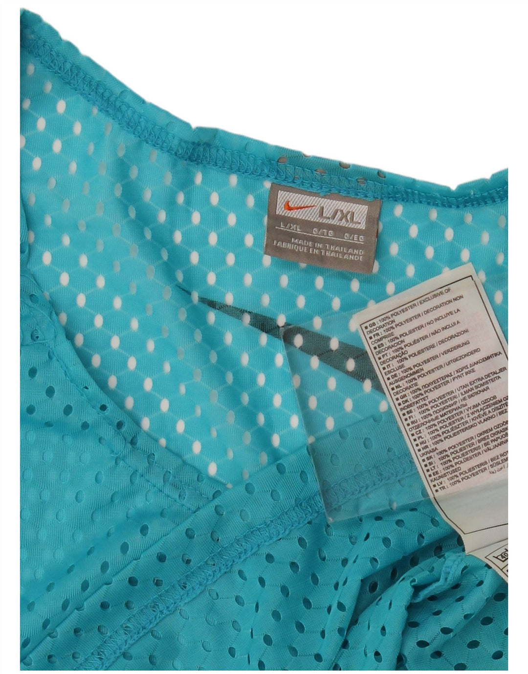 Nike grafisk vest til mænd, stor blå polyester