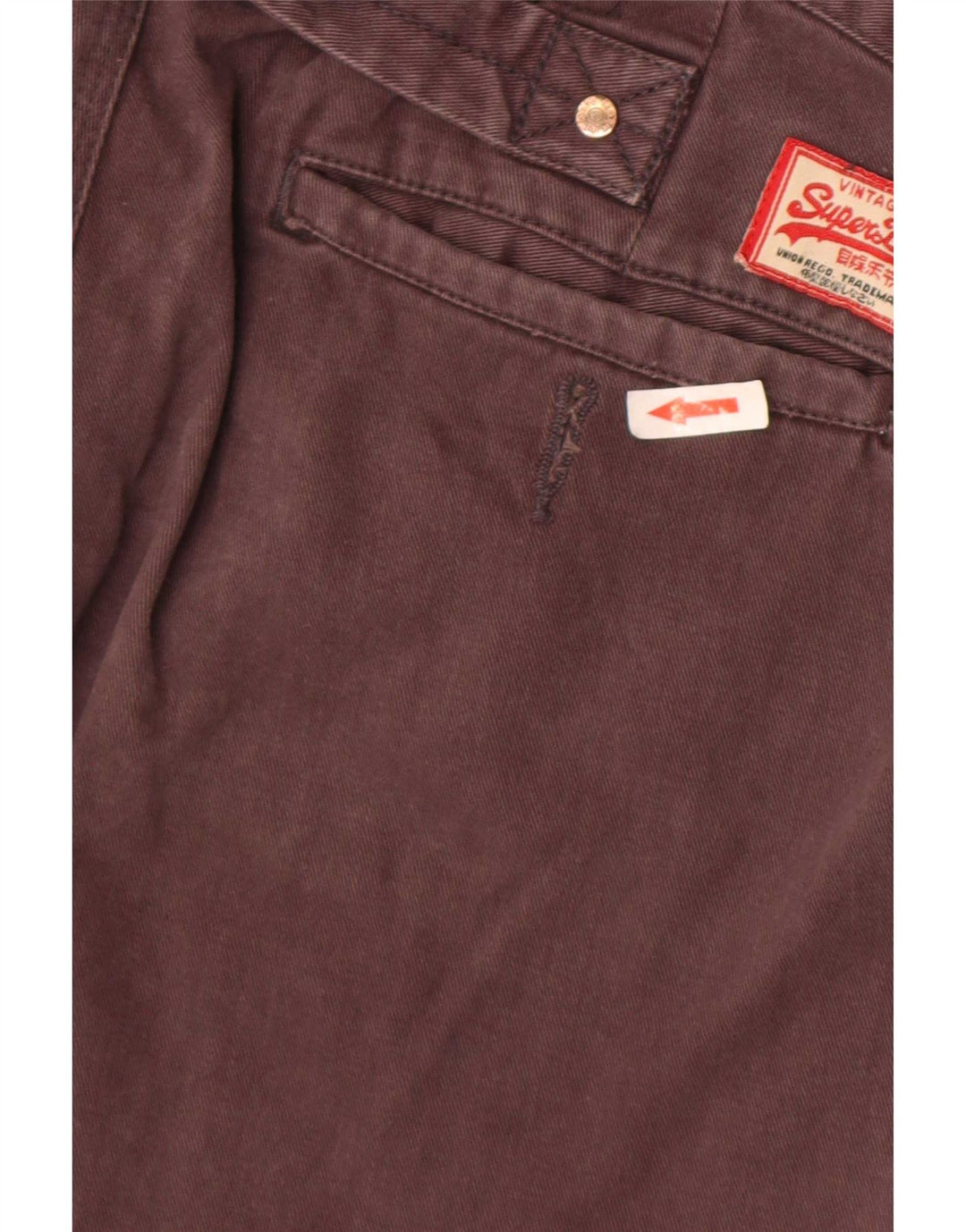 Superdry Chino-shorts til mænd W30 mellembrun bomuld
