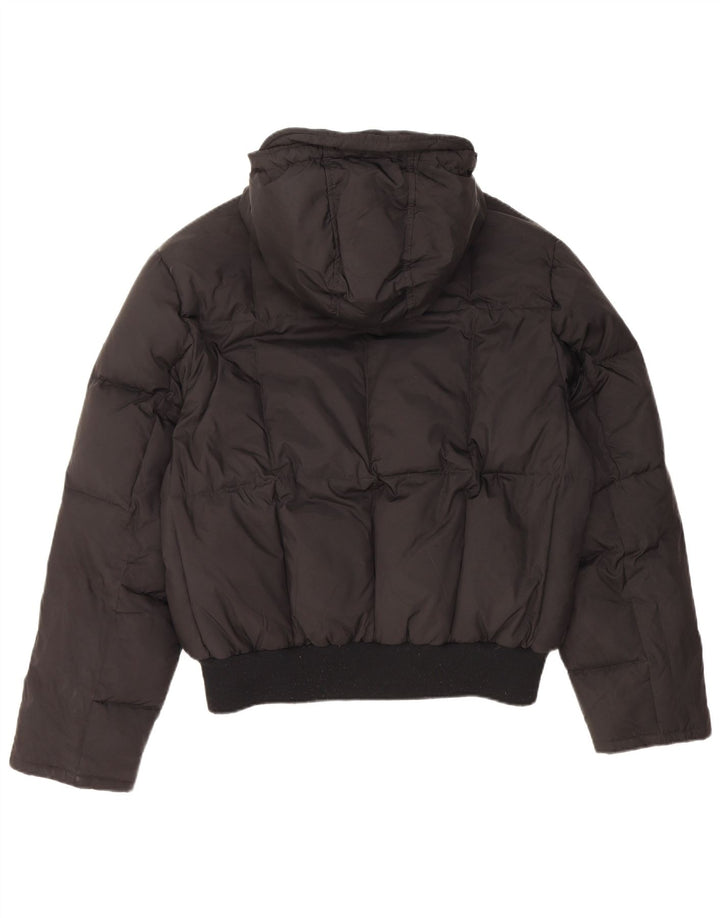 Iceport Polstret hættejakke til kvinder UK 40 Stor sort polyamid