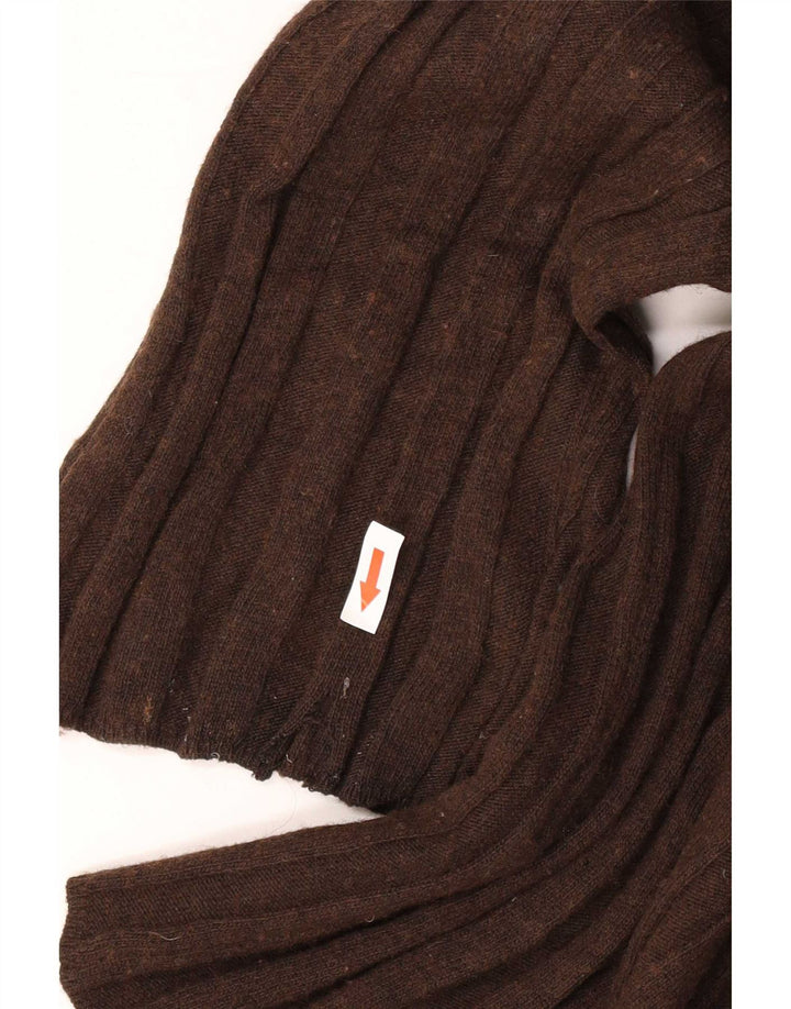 Zara Dame Oversized Crew Neck Jumper Sweater UK 14 Medium Brun Polyamid
