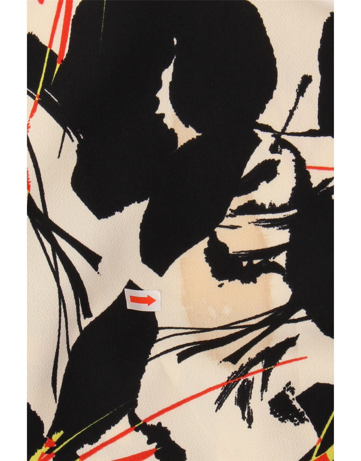 WAREHOUSE Dame A-Line nederdel UK 6 XS W25 Off White Floral Polyester