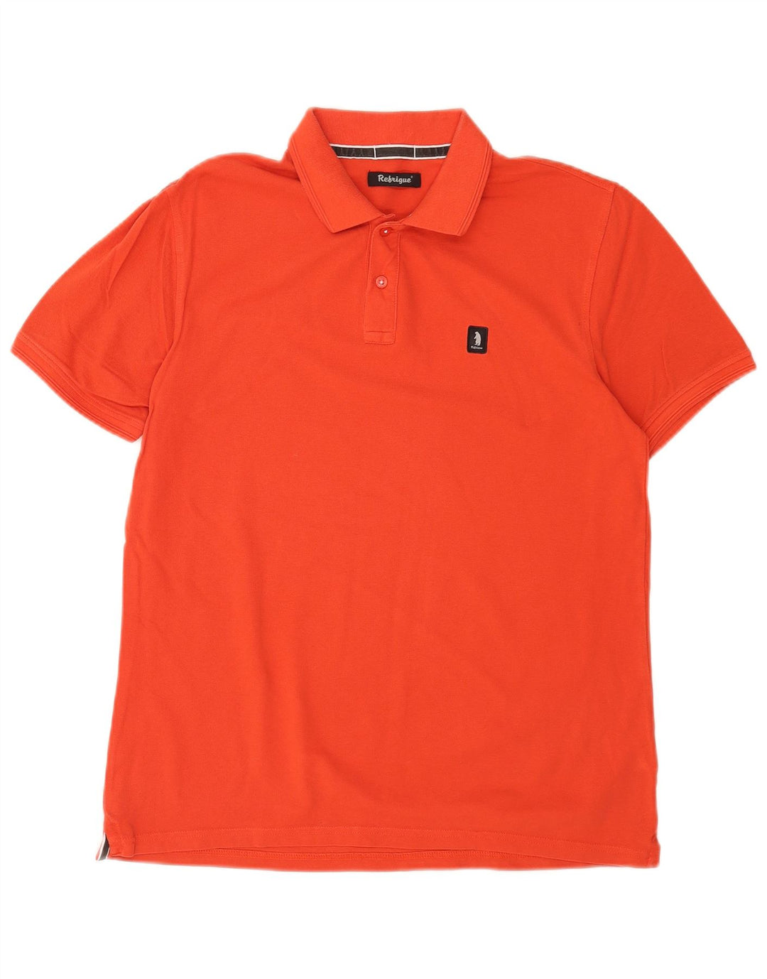 Refrigue Herre Polo Shirt Stor Orange Bomuld