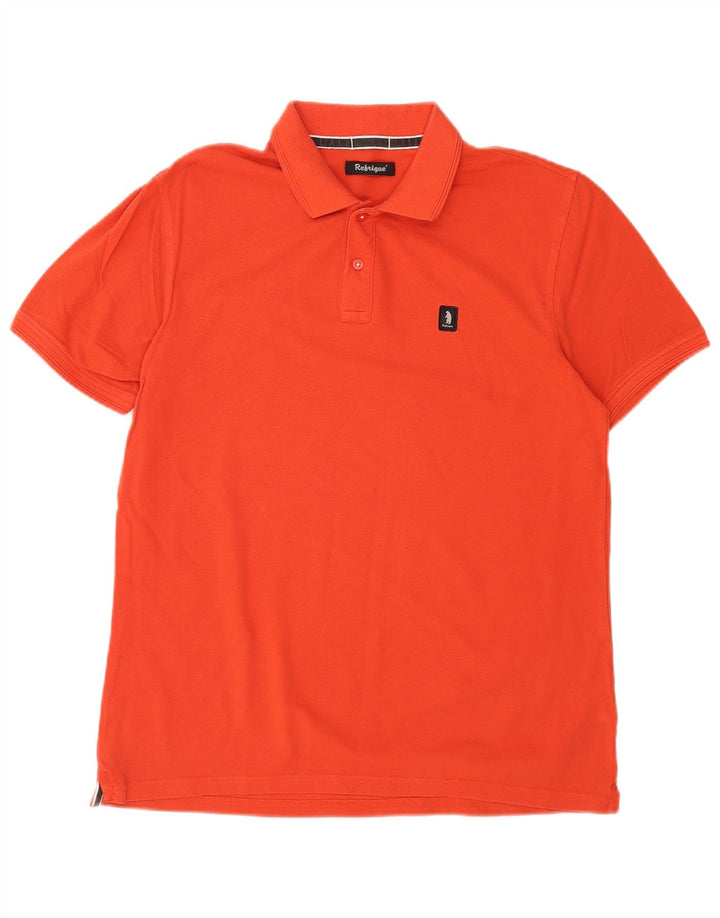 Refrigue Herre Polo Shirt Stor Orange Bomuld