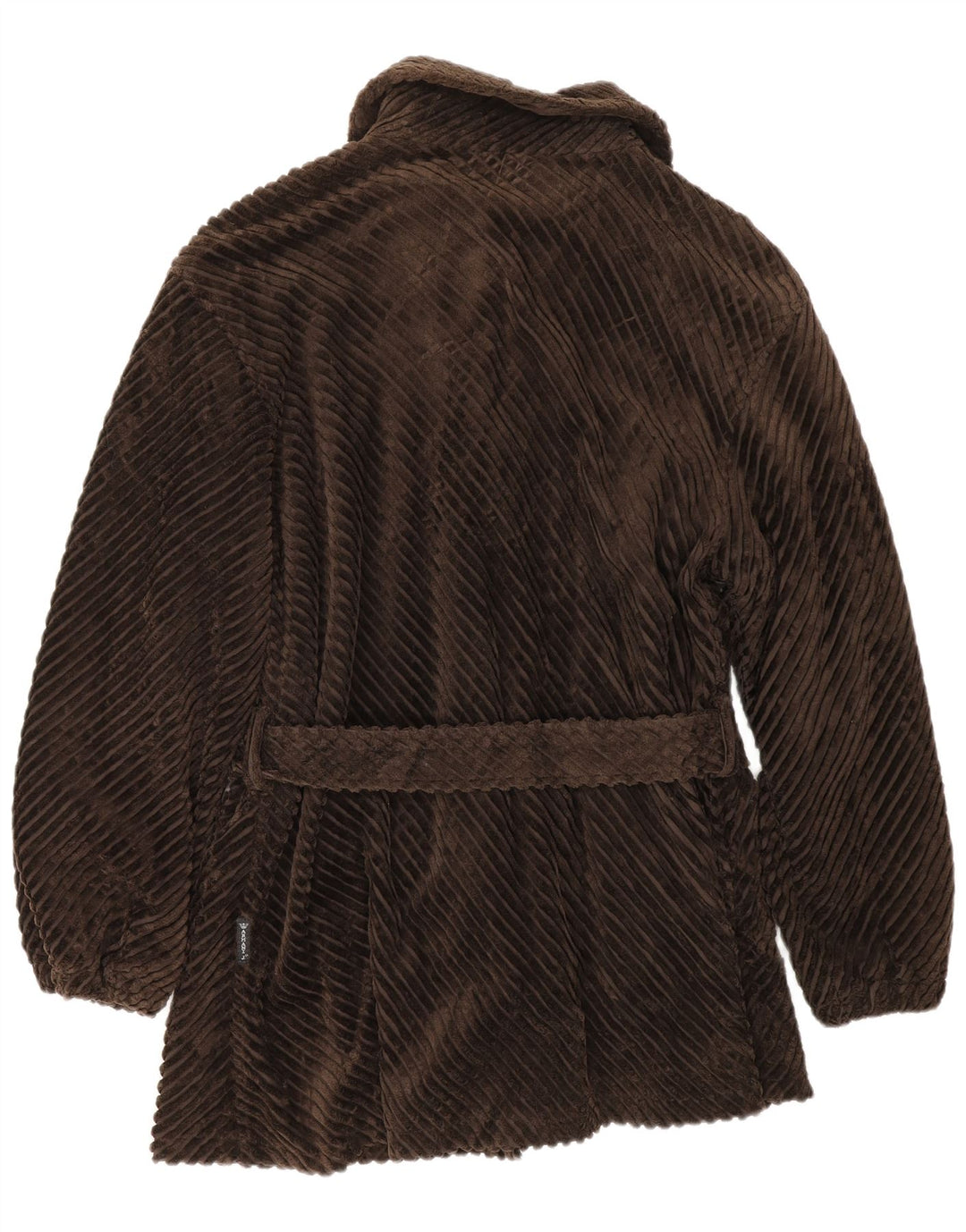 Armani Jeans Dame Corduroy Frakke UK 14 Medium Brun Bomuld