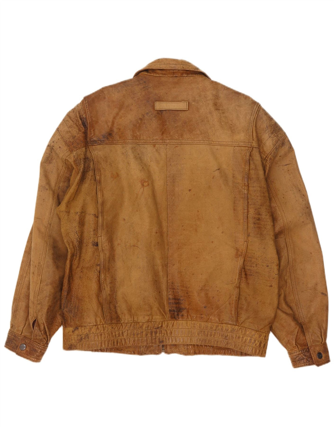 Vintage herre læderjakke UK 40 Large Beige
