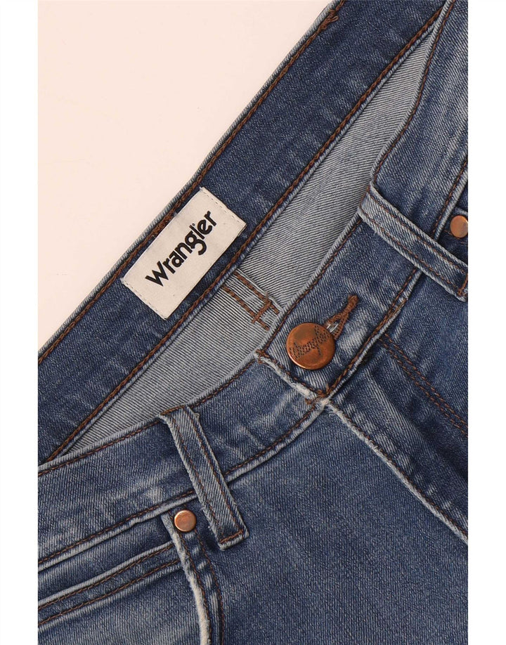 Wrangler Herre Distressed Straight Jeans W32 L30 Blå