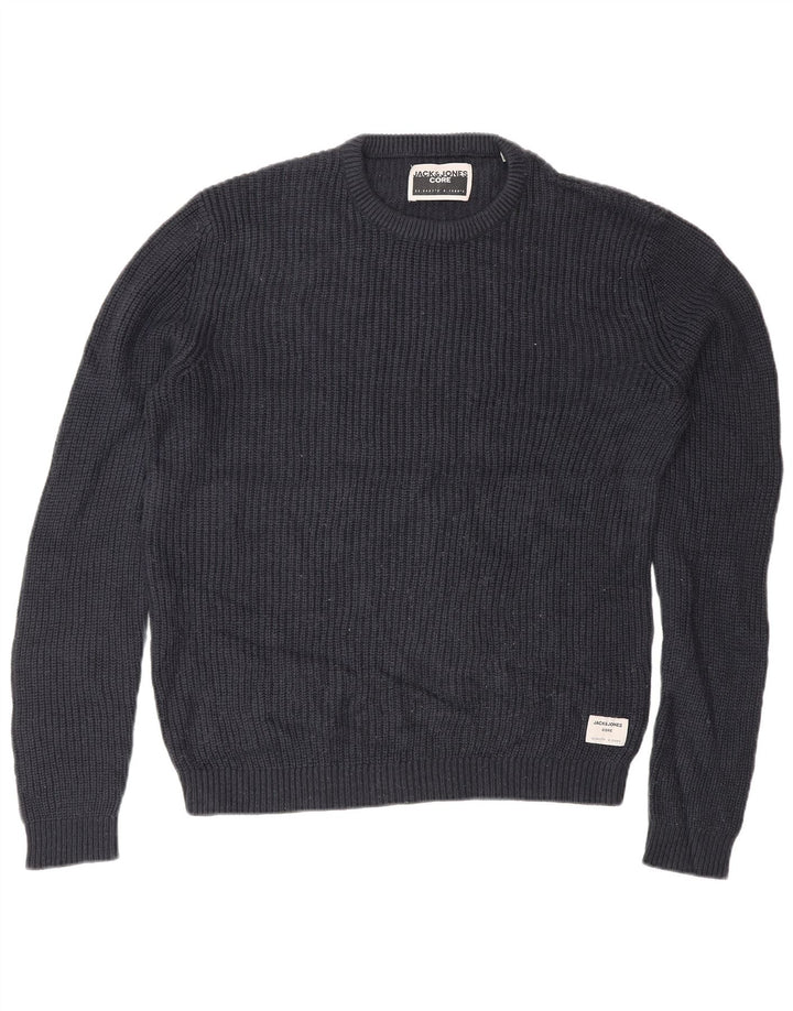 Jack & Jones Herre trøjetrøje med rund hals mellem marineblå akryl