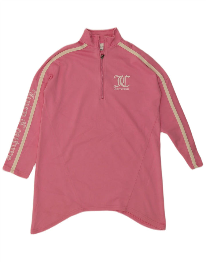Juicy Couture Dame Grafisk Pullover Træningsdragt Top UK 14 Medium Pink
