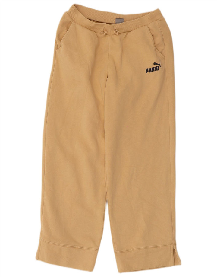 Puma Drenge Træningsdragt Bukser Joggers 13-14 År Beige Polyester