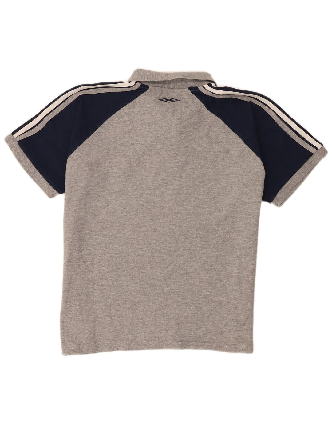Umbro Herre Polo Shirt Medium Grey Colourblock Bomuld