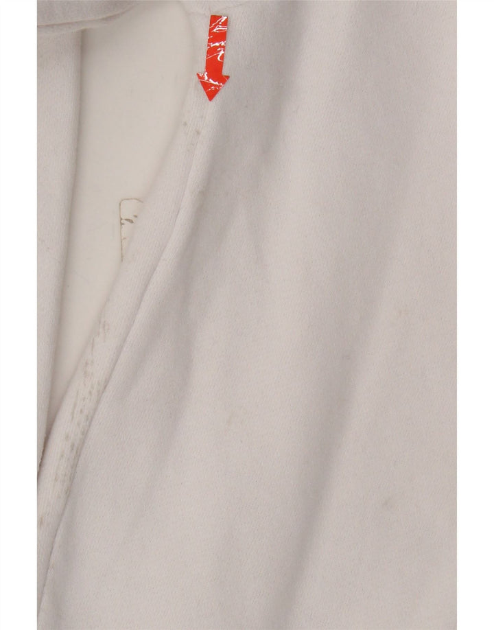 ELLESSE Womens Graphic Oversized Sweatshirt Jumper UK 8 Small White Cotton Vintage Ellesse and Second-Hand Ellesse from Messina Hembry 