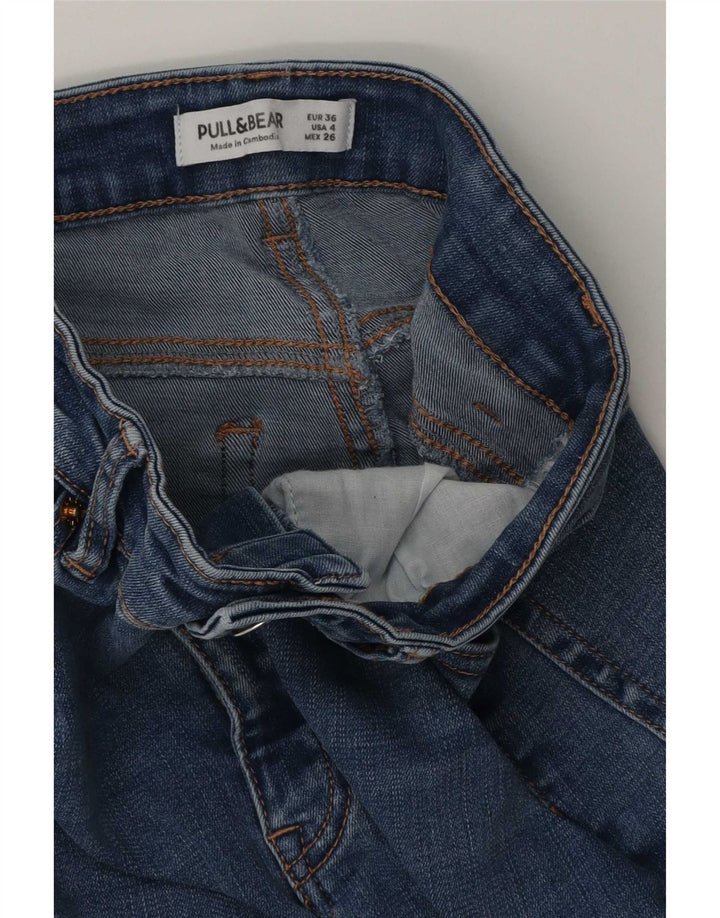 Pull & Bear Dame Flared Jeans EU 36 Small W26 L32 Blue