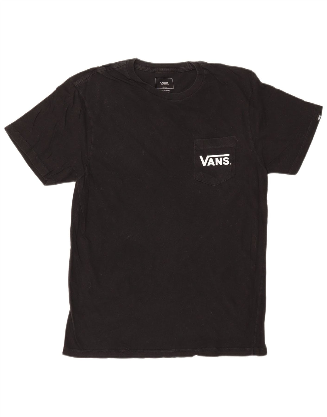 VANS Herre Custom Fit grafisk T-shirt top mellem sort bomuld