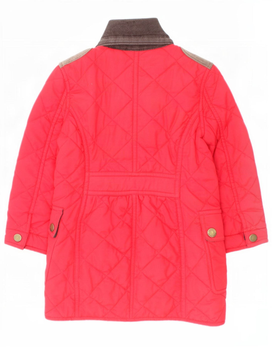 Ralph Lauren Quiltet overfrakke til piger 2-3 år Rød Colourblock Polyester