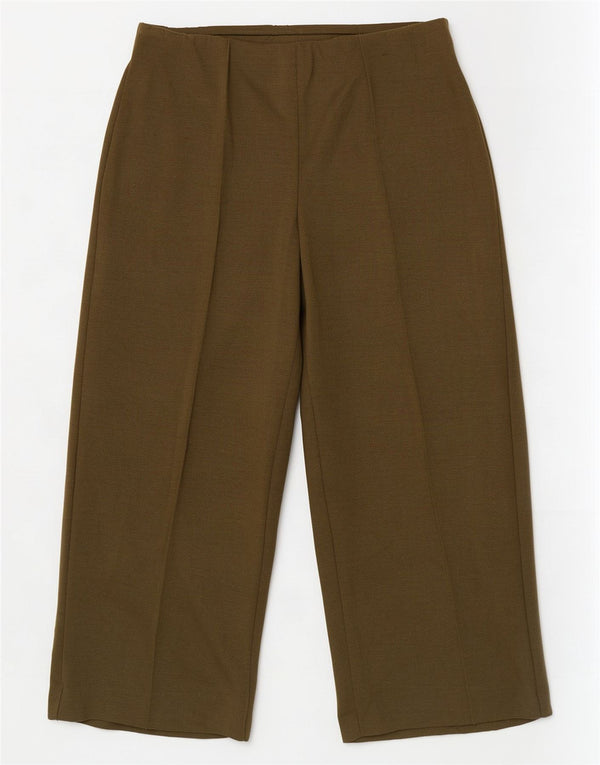 Marks & Spencer Damebukser med brede ben, DK 14 Large W34 L25 Khaki