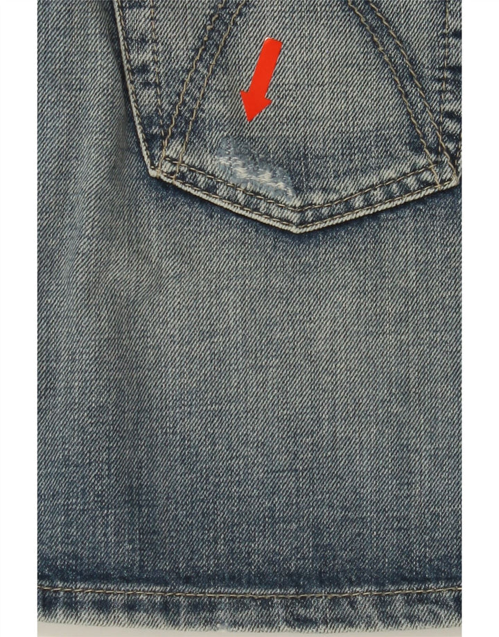 BENETTON Womens Denim Skirt IT 44 Medium W32 Blue Cotton Vintage Benetton and Second-Hand Benetton from Messina Hembry 