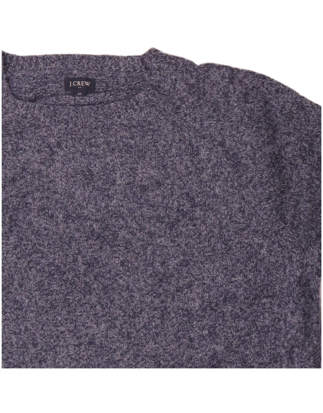 J. CREW Herre sweater med rund hals, mellemblå polyamid