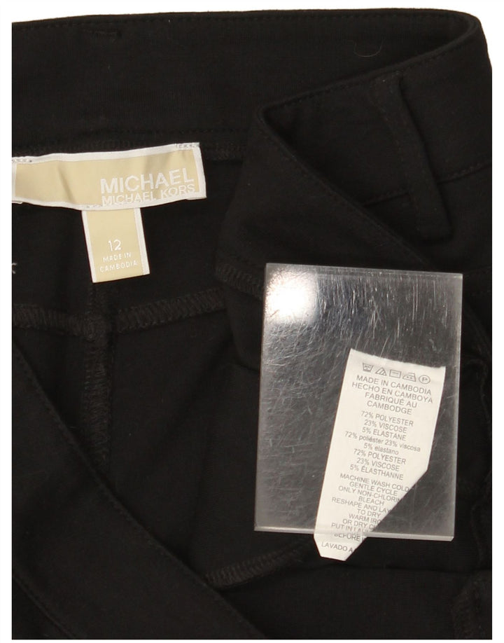 MICHAEL KORS Dame Slim Casual Bukser US 12 Large W32 L30 Sort